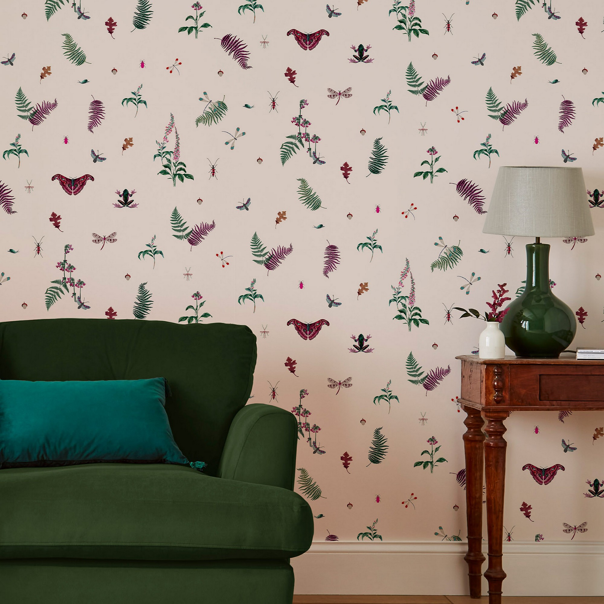 Midnight Beasts Wallpaper 118565 By Joules In Blush Cream